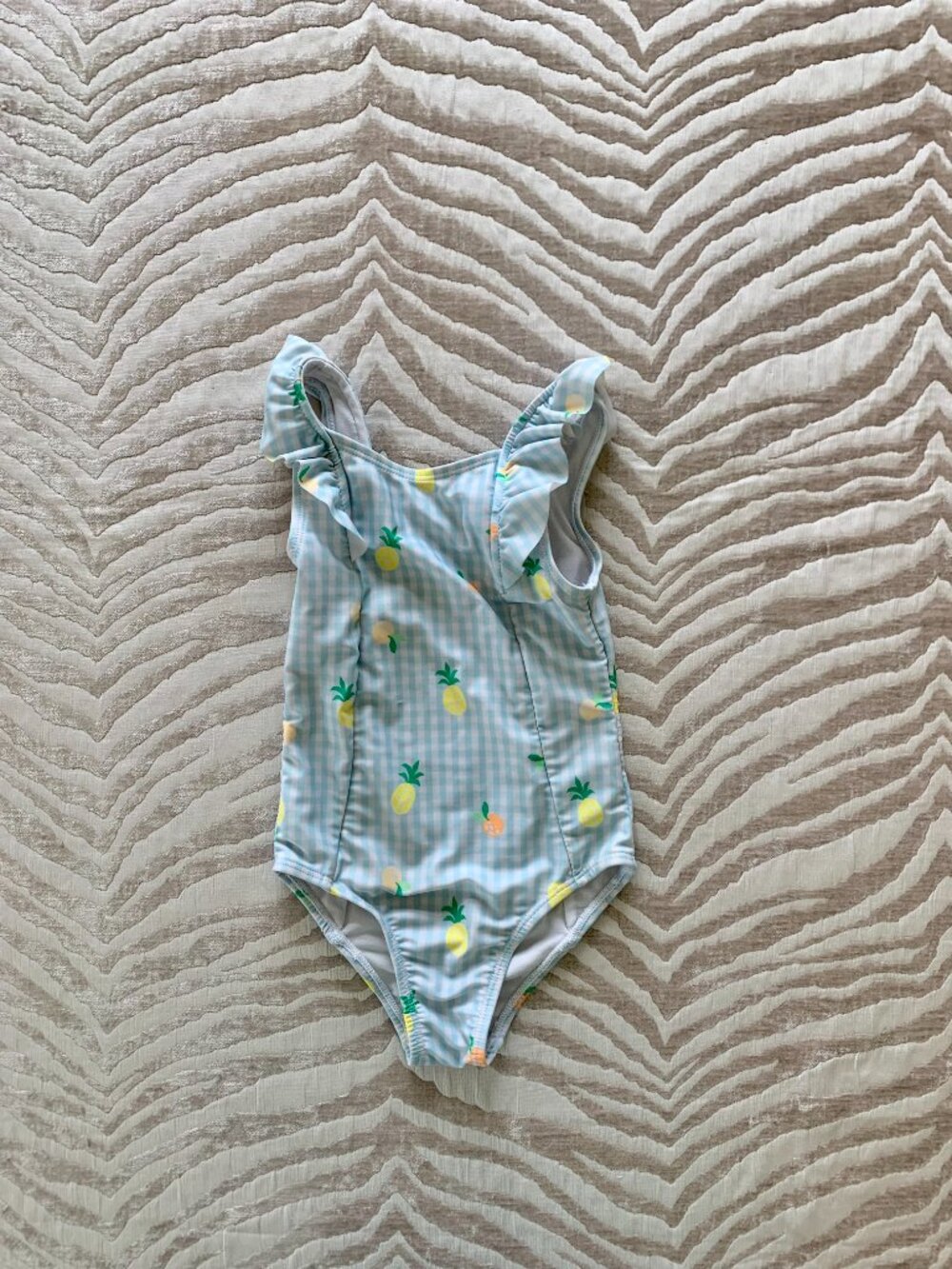 Jumping Beans 3T Fruit One-Piece Swimsuit | Gingham Style Kids Swimsuit